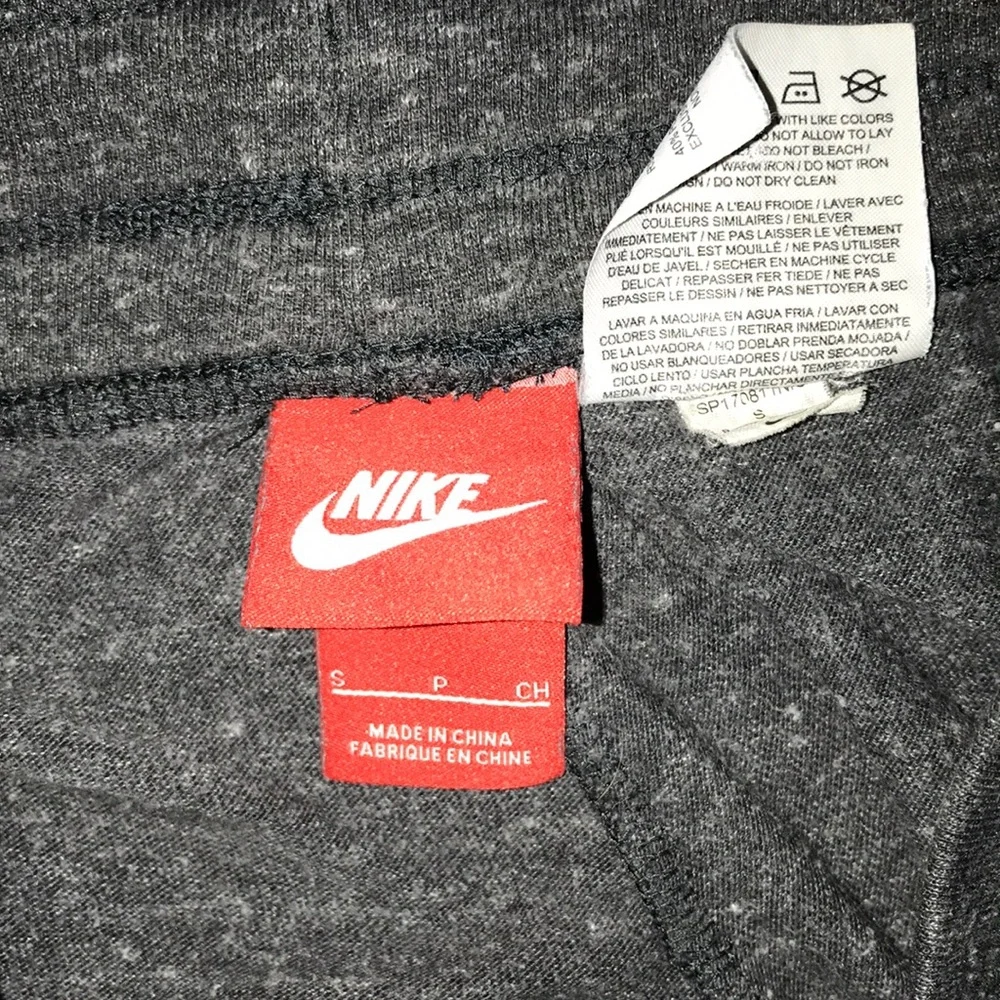 Nike Dark Blue Heather Jogger Pants with White Logo